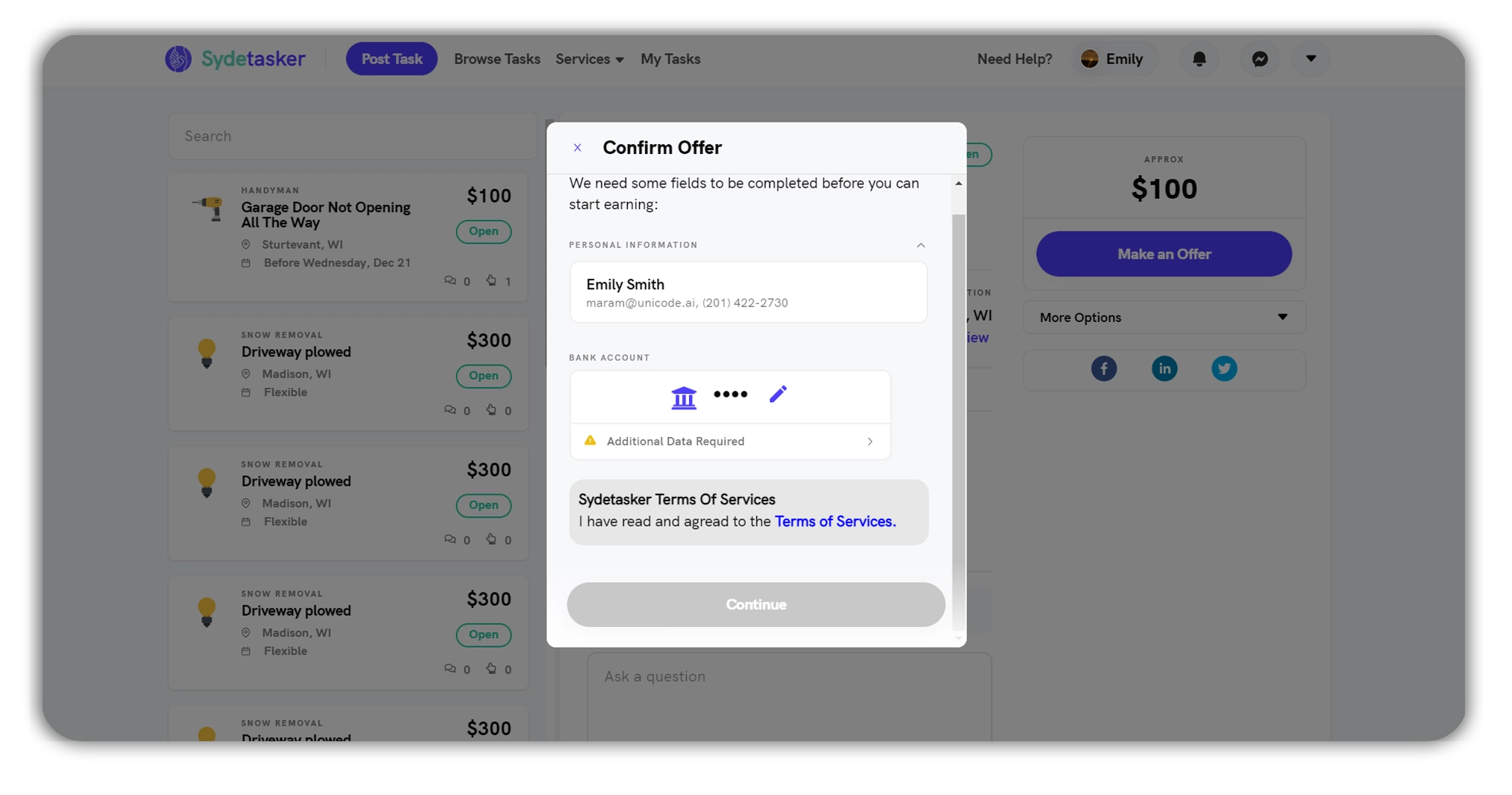 Freelancer apps like Fiverr