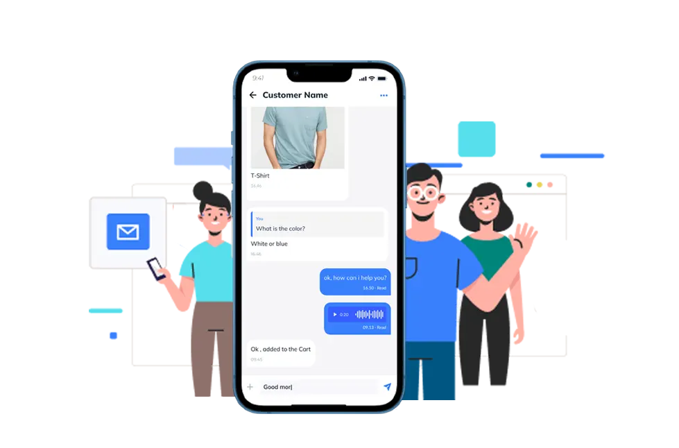 Text Chat in Mobile Application