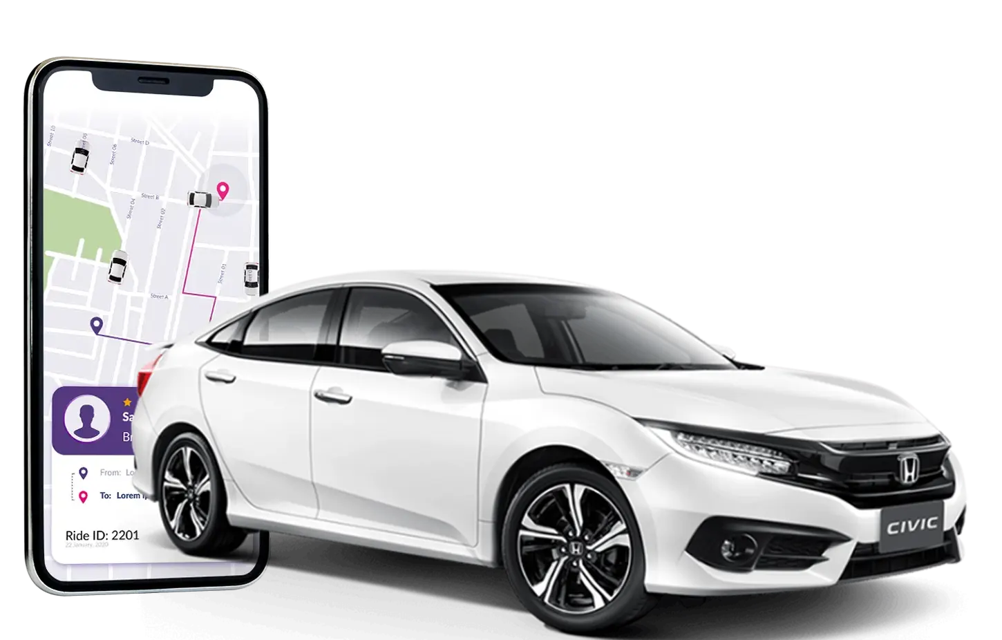 web application, ride management platform,