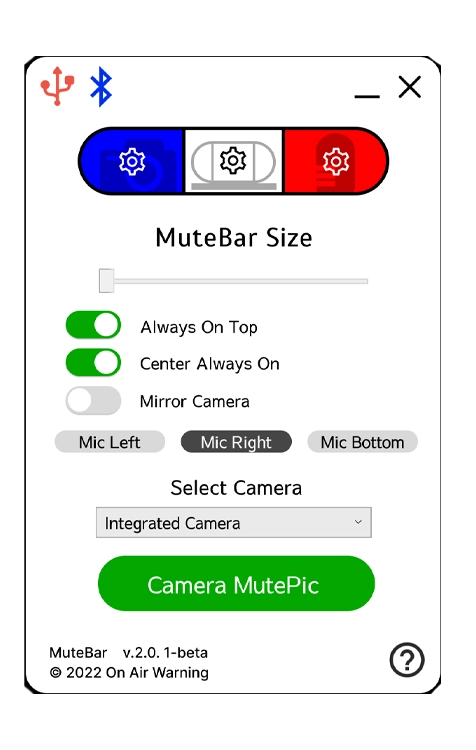 Light Control of On Air Warning