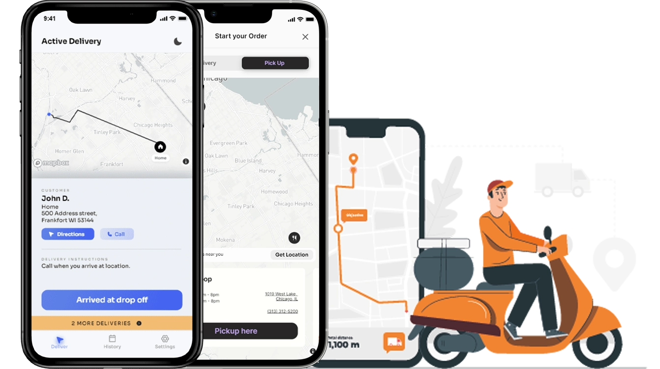 live delivery tracking , delivery integrations, restaurant delivery software